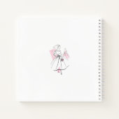 Mode Bride roze het vierkant van het notitieboek v (Achterkant)