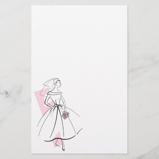Mode Bride Roze kantoorbenodigdheden Briefpapier (Voorkant)
