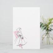 Mode Bride Roze kantoorbenodigdheden Briefpapier (Staand voorkant)