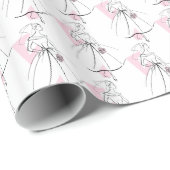 Mode Bride Roze Meervoudig verpakkingspapier Cadeaupapier (Rol Hoek)
