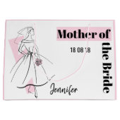 Mode Bride Roze Moeder van de Bride grote roze Groot Cadeauzakje (Voorkant)