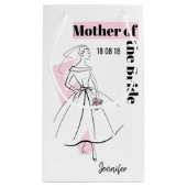 Mode Bride Roze Moeder van de Bride klein Cadeauzakje (Achterkant)