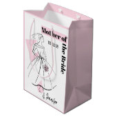 Mode Bride Roze Moeder van het Bride medium roze Cadeauzakje (Achterkant Gekanteld)