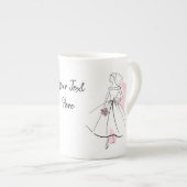 Mode Bride Roze mok botchina (Voorkant rechts)