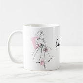 Mode Bride Roze Naam mok (Links)