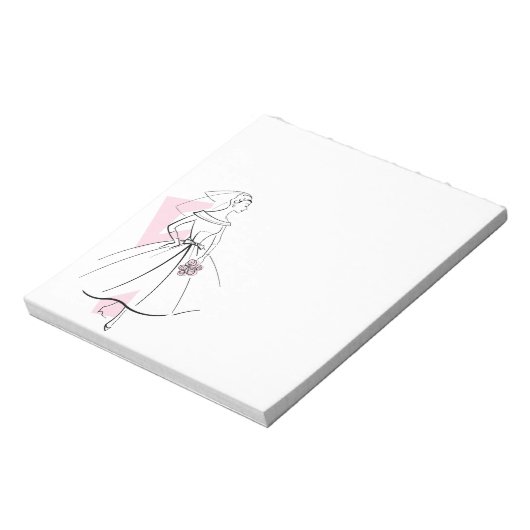 Mode Bride Roze notitieblok klein (Linkerzijde)