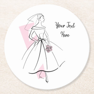 Mode Bride roze onderzetter