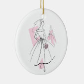 Mode Bride Roze ornament (Rechts)
