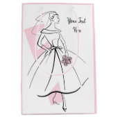 Mode Bride Roze Tekstcadezak medium roze Medium Cadeauzakje (Voorkant)
