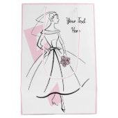 Mode Bride Roze Tekstcadezak medium roze Medium Cadeauzakje (Achterkant)