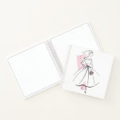 Mode Bride Roze vierkant notitieboek (Binnen)