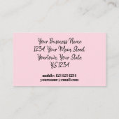 Mode Bride Roze visitekaartje roze achterzijde (Achterkant)