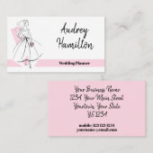 Mode Bride Roze visitekaartje roze achterzijde (Voorkant / Achterkant)