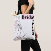 Mode Bride Roze Vrijgezellenfeest Datum Naam tas (Dichtbij)