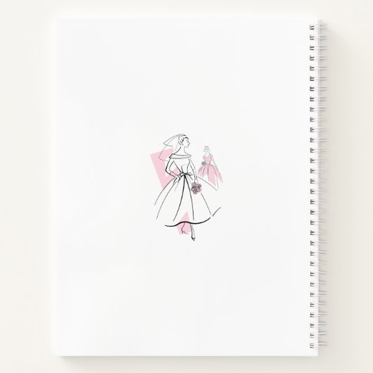 Mode Bride roze Vrijgezellenfeest notitieboek (Achterkant)