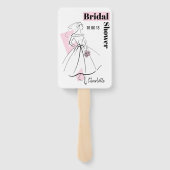 Mode Bride Roze Vrijgezellenfeest ventilatorpeddel Handwaaier