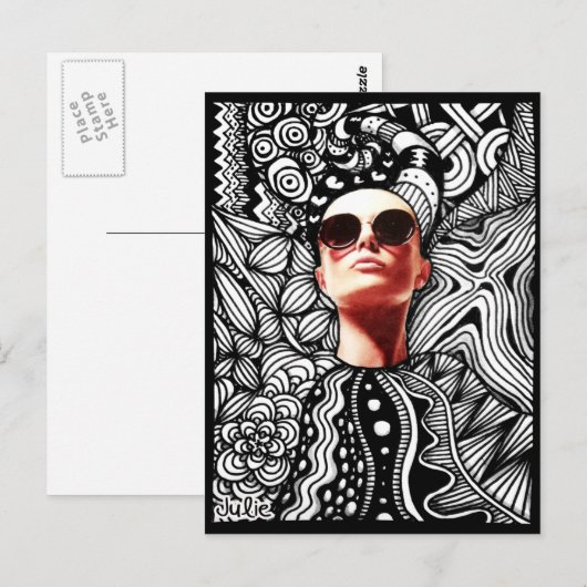 Mode Briefkaart hoek (Voorkant / Achterkant)