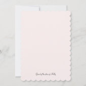 Mode bruid bruidsdouche uitnodiging (Achterkant)