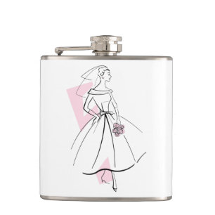 Mode Bruid Roze fles Heupfles