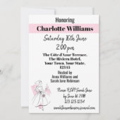 Mode Bruid Roze Groep Bruids Douche uitnodiging (Achterkant)