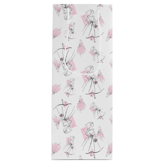 Mode Bruid Roze Groep Multi tas wijn Cadeautas (Voorkant)