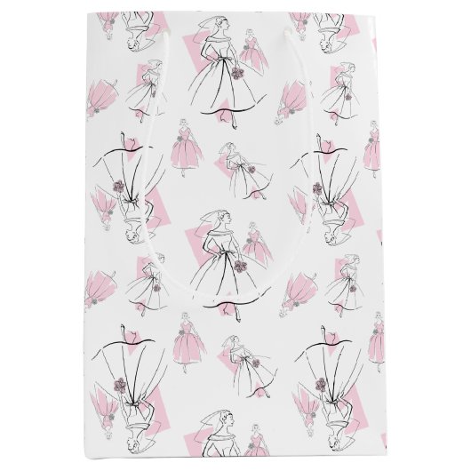 Mode Bruid Roze Groep Tas medium Cadeauzakje (Voorkant)