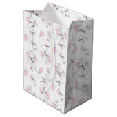 Mode Bruid Roze Groep Tas medium Cadeauzakje (Achterkant Gekanteld)