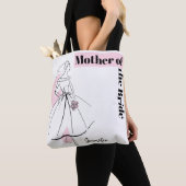 Mode Bruid Roze Moeder van de Bruid roze achterkan Tote Bag (Dichtbij)
