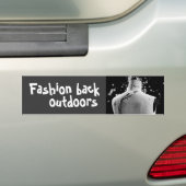 mode buiten bumpersticker (Op auto)