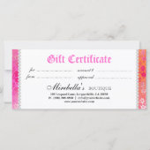 Mode Cadeaubon Zebra (Achterkant)