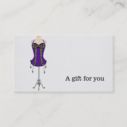 Mode cadeaubonnen kortingskaartje (Voorkant)