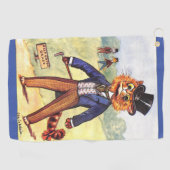 Mode Cat van Louis Wain Golfhanddoek (Horizontaal)