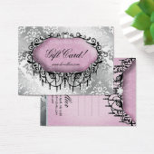 Mode Chandelier Jewelry Damask Pattern Visitekaartje (Bureau)