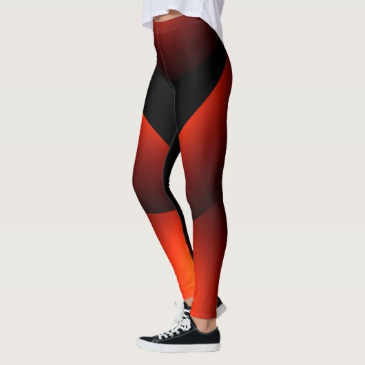 Mode Chic Rust Black, hedendaagse ontwerper Leggings (Links)