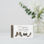 Mode Chic Trendy Lady Stilettos schept een paars Visitekaartje (Staand voorkant)