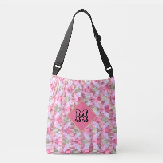 Mode Cirkel Geometrisch Patroon Crossbody Tas (Voorkant)