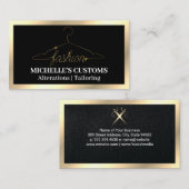 Mode Coat Hanger Logo | Goud Visitekaartje (Voorkant / Achterkant)
