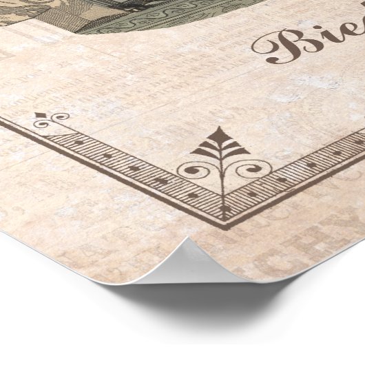 Mode Collage Biedermeier Gentlemen Poster (Hoek)