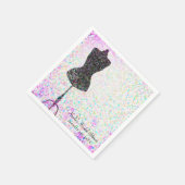 Mode Confetti Pop Mannequin Modern Aangepaste Fees Servet (Hoek)