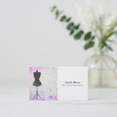 Mode Confetti Pop Mannequin Modern Chique Aangepas Visitekaartje (Staand voorkant)