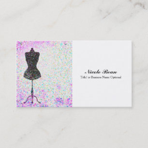 Mode Confetti Pop Mannequin Modern Chique Aangepas Visitekaartje