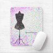 Mode Confetti Pop Mannequin Modern Persoonlijk Muismat (Met muis)