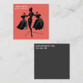 Mode Consultant freelance professional modern Vierkante Visitekaartje (Voorkant / Achterkant)