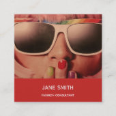 Mode Consultant freelance professional modern Vierkante Visitekaartje (Voorkant)