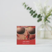 Mode Consultant freelance professional modern Vierkante Visitekaartje (Staand voorkant)