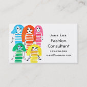 Mode Consultant leuke waterverf Visitekaartje (Voorkant)