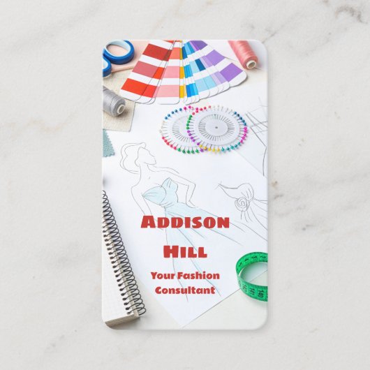 Mode consultant visitekaartje (Voorkant)