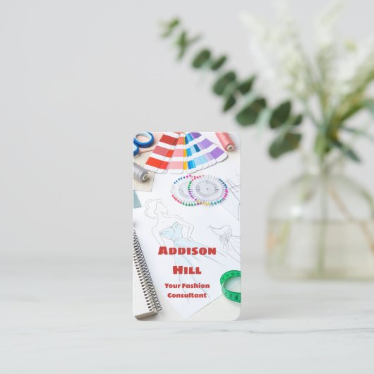 Mode consultant visitekaartje (Staand voorkant)