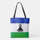 Mode Cool Lesotho-vlag Tote Bag (Achterkant)