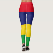 Mode Cool Mauritius vlag Leggings (Achterkant)